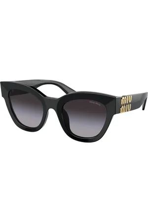Miu Miu Femme MU 01YS 1AB5D1 Lunettes de soleil Acétate Gris Carré Normale Ombré
