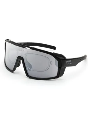Briko Unisex A7I Load Modular Black A0G Lunettes de soleil Plastique Gris Masque Normale Miroir