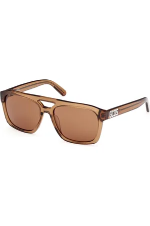 GCDS Unisex GD0058 45E Lunettes de soleil Acétate Carré Normale