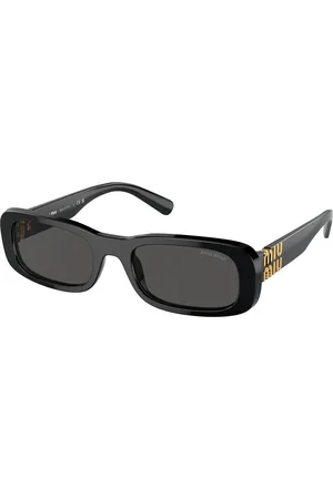 Miu Miu Femme MU 08ZS 1AB5S0 Lunettes de soleil Acétate Gris Carré Normale