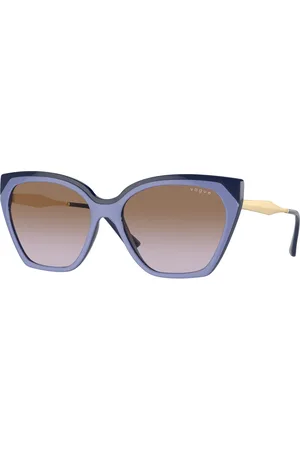 vogue Femme VO5521S 310268 Lunettes de soleil Injecté Marron Cat Eye Normale Ombré