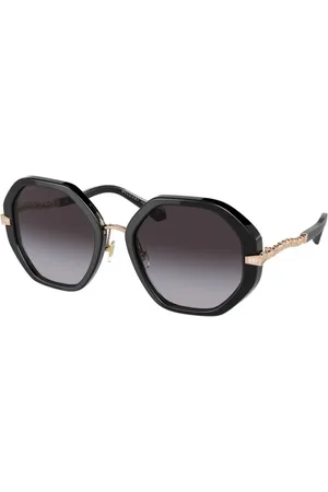 Bvlgari Femme BV8242B 501/8G Lunettes de soleil outlet Plastique Gris Géométrique Normale Ombré