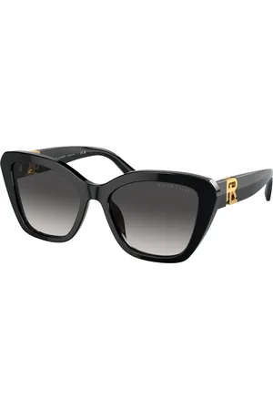 Ralph Lauren Femme RL8216U THE ISABEL 50018G Lunettes de soleil Acétate Gris Papillon Normale