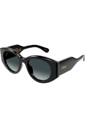 Chloé Femme CH0251S 001 Lunettes de soleil Acétate Gris Ronde