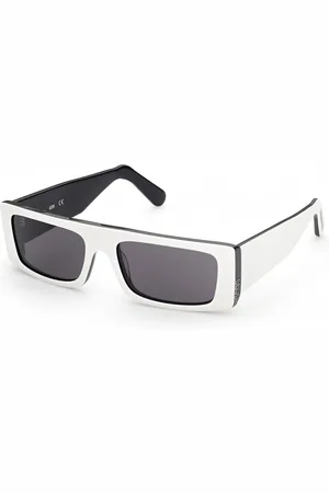 GCDS Unisex GD0009 23A Lunettes de soleil Acétate Gris Carré Normale