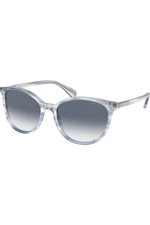 Ralph Lauren Femme RA5296 6035X0 Lunettes de soleil Acétate Violet Ronde Normale Ombré