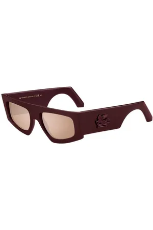 Etro Unisex 0032/G/S LHF/2S Lunettes de soleil Plastique Marron Carré Miroir Flash