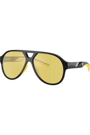 FERRARI Unisex FZ6014U 501/V9 Lunettes de soleil Injecté Jaune Pilote Normale