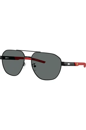 FERRARI Homme FZ5004D 101/81 Lunettes de soleil Métal Gris Géométrique Polarisé
