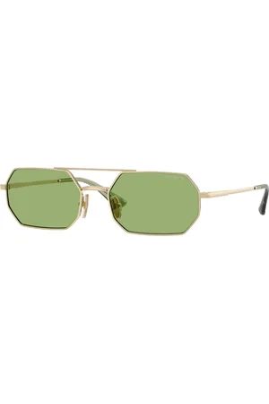 vogue Femme VO4329S 848/2 Lunettes de soleil Métal Vert Géométrique Normale