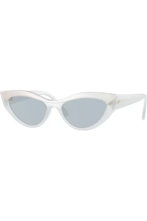 vogue Femme VO5637SU 32201U Lunettes de soleil Nylon Bleu clair Cat Eye Miroir