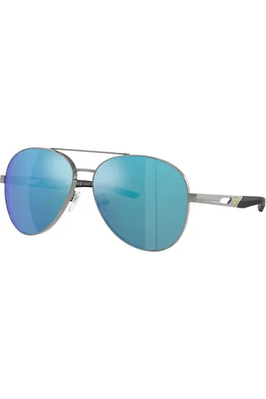 FERRARI Unisex FZ5002D 104/9R Lunettes de soleil Métal Blu Pilote Polarisé Specchiato