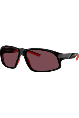 FERRARI Homme FZ6016U 501/1E Lunettes de soleil Injecté Rouge Géométrique Normale