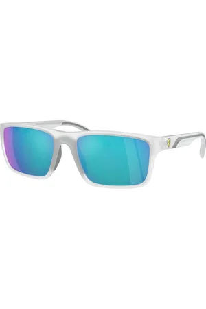 FERRARI Homme FZ6003U 505/25 Lunettes de soleil Injecté Vert Carré Normale Miroir
