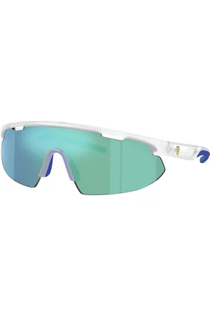 FERRARI Unisex FZ6004U 505/55 Lunettes de soleil Injecté Vert Géométrique Normale Miroir