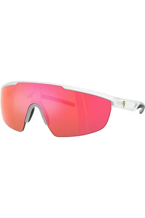 FERRARI Unisex FZ6005U 505/6Q Lunettes de soleil Injecté Rouge Carré Normale Miroir