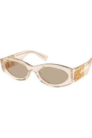 Miu Miu Femme MU 11WS 11T40F Lunettes de soleil Acétate Ronde Normale