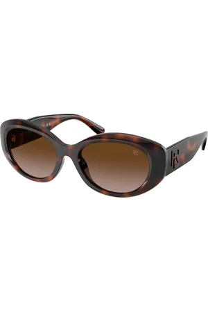 Ralph Lauren Femme RL8232U 624113 Lunettes de soleil Injecté Marron Ronde Normale Ombré