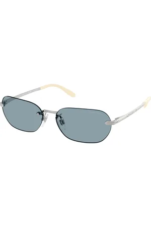 Ralph Lauren Femme RL7089 900172 Lunettes de soleil Métal Bleu Carré Normale
