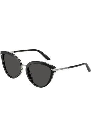 Dolce & Gabbana Femme DG4492 33728G Lunettes de soleil Acétate Gris Papillon Normale