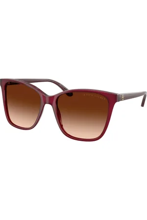 Ralph Lauren Femme RL8201 591274 Lunettes de soleil Acétate Marron Pillow Normale Ombré