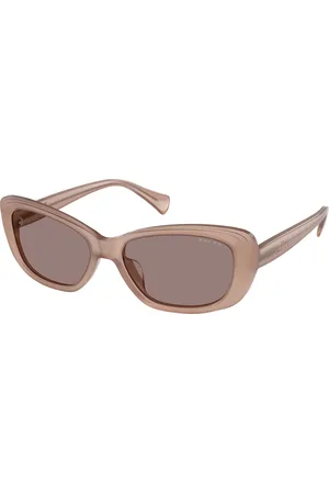 Ralph Lauren Femme RA5322U 61147N Lunettes de soleil Acétate Marrone Carré Normale