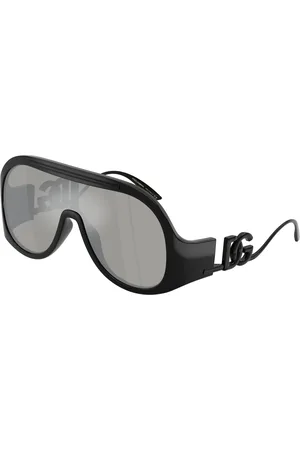 Dolce & Gabbana Femme DG6202 501/6G Lunettes de soleil Injecté Gris Pilote Miroir