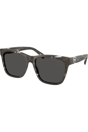 Ralph Lauren Femme RL8212 THE RICKY II 617587 Lunettes de soleil Acétate Gris Carré Normale