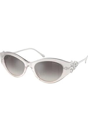 Ralph Lauren Femme RL8227U 611208 Lunettes de soleil Acétate Grigio Cat Eye Normale Ombré