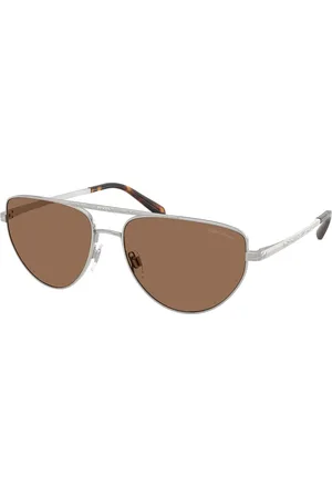 Ralph Lauren Femme RL7090 900173 Lunettes de soleil Acier Marron Pilote Normale