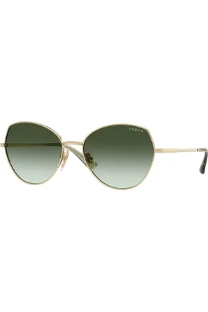 vogue Femme VO4330S 848/8E Lunettes de soleil Métal Vert Géométrique Normale Ombré