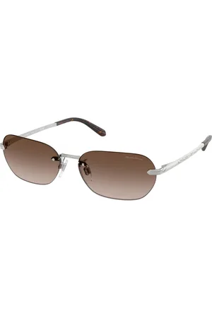 Ralph Lauren Femme RL7089 900113 Lunettes de soleil Métal Marron Carré Normale Ombré