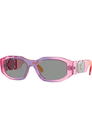VERSACE Homme VE4361 5537/1 Lunettes de soleil Nylon Gris Géométrique Normale