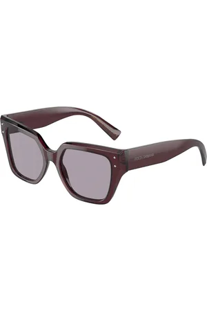 Dolce & Gabbana Femme DG4471 3045AK Lunettes de soleil Acétate Carré Normale Miroir