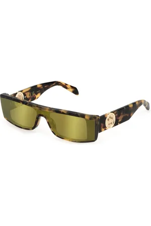 BARROW Unisex SBA001 STEPPER AGGG Lunettes de soleil Acétate Marron Masque Normale Miroir