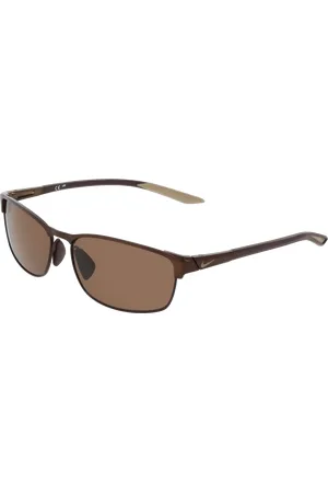 Nike Homme MODERN METAL DZ7364 200 Lunettes de soleil Métal Marron Carré Normale