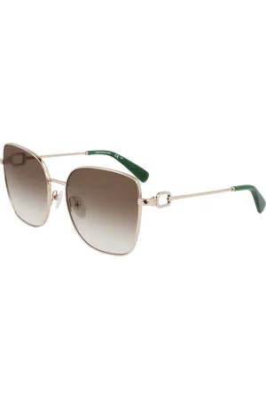 Longchamp Femme LO177S 711 Lunettes de soleil Métal Papillon Normale