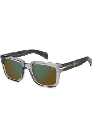David beckham Homme DB 7100/S KB7/MT Lunettes de soleil Acétate Marron Carré Normale Miroir