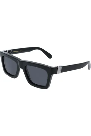 Salvatore Ferragamo Homme SF2071S 001 Lunettes de soleil Acétate Gris Carré Normale