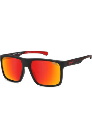 Carrera Homme CARDUC 049/S 003/UZ Lunettes de soleil Polyamide Rouge Carré Normale Multicouche