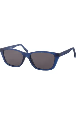 Italia Independent Unisex 5918 Blu/Fumo Lunettes de soleil de sortie Acétate Fumée Carré Polarisé