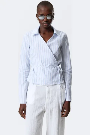 Weekday Long-Sleeved Wrap Poplin Shirt