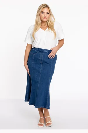Yoek Jupe flared Denim