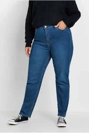 Yours Jean Ruby Bleu Coupe Droite , Women