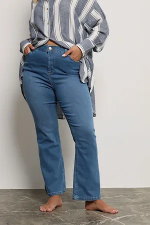 Yours Jean Bootcut Isla Stretch Bleu Clair , Women