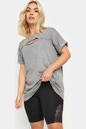 Yours Cycliste Noir Design Dentelle, Women
