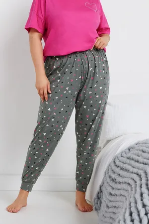 Yours Bas De Pyjama Gris Imprimé Coeurs