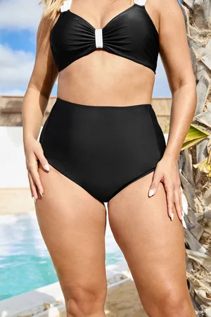 Yours Bas De Bikini Noir Taille Haute