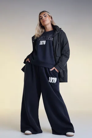 Yours Jogging Bleu Marine Wide Leg 