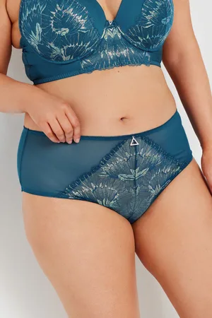 Yours Culotte Bleue Sarcelle Brillante